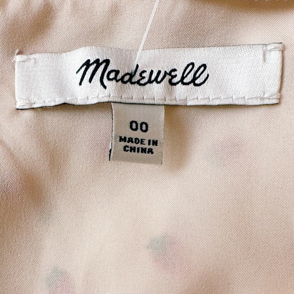 Madewell Silk Button Front Dress In Fresh Strawberry - Picture 9 of 11